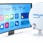 smart tv with satellite dish