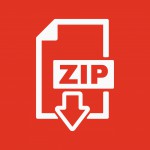 The ZIP file icon. Archive and compressed symbol