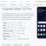 Huawei Mate 20 Pro Android 10 beta